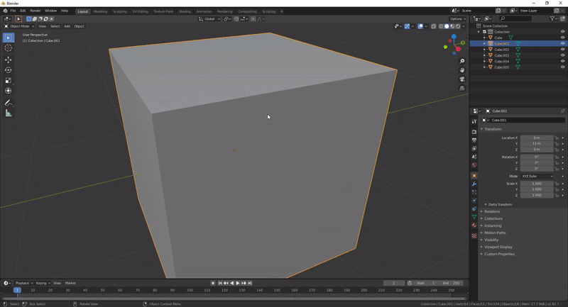 Animation GIF montrant l'ajout de polygones