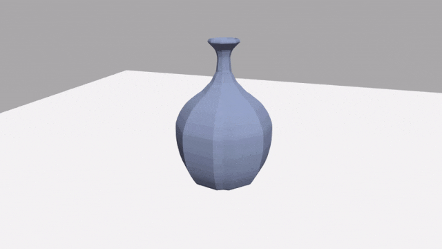 Visualisation du vase réalisé